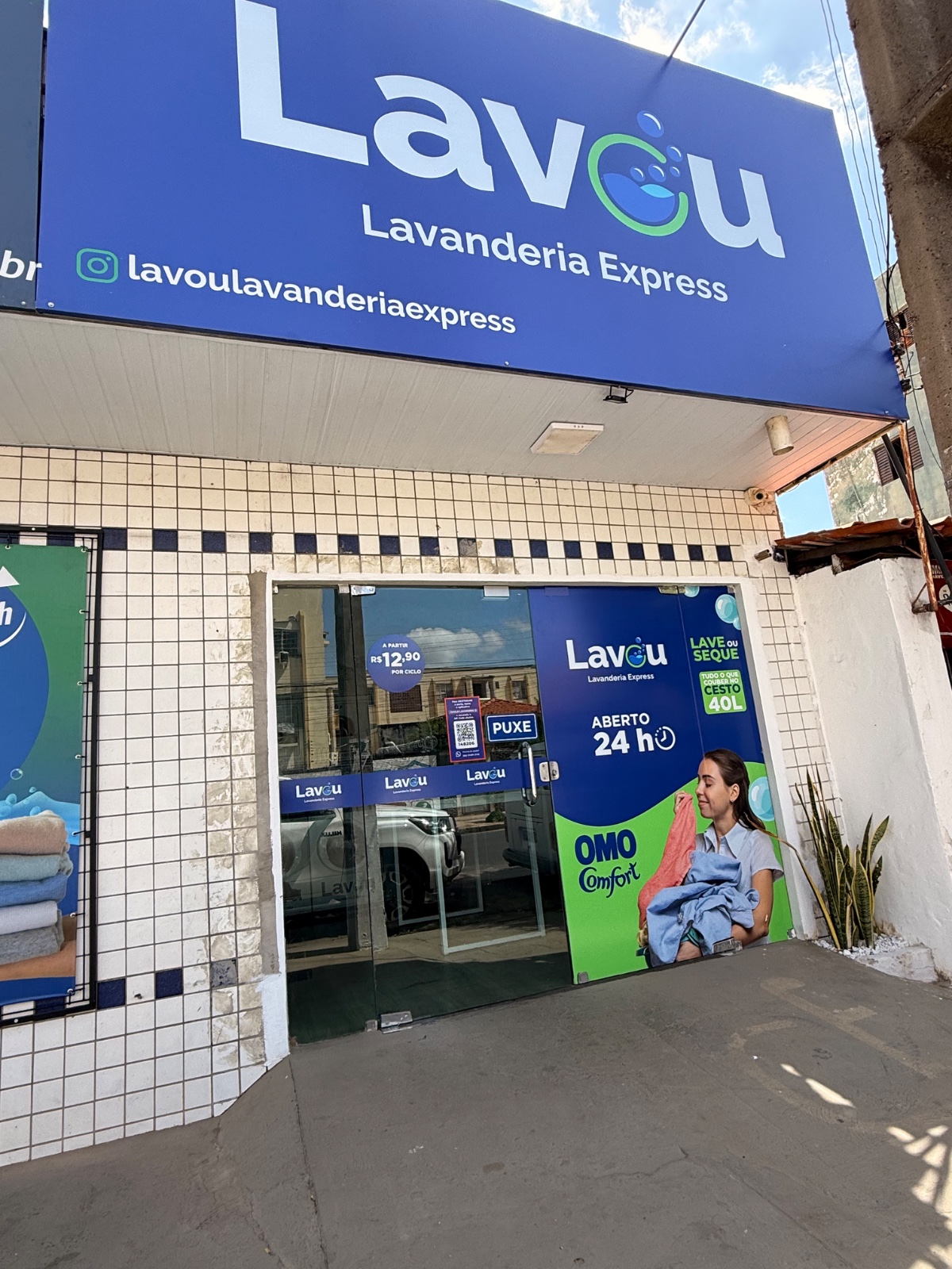Espaço coworking da Lavou Lavanderia Express